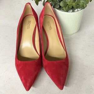 Michael Kors Red Suede Heels